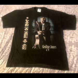 George Jones I Lived To Tell It All Tour T-Shirt L